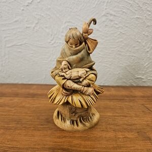 Vintage Fontanini Signed Shepherd With Lamb Figure 1987 Depose Italy Nativity